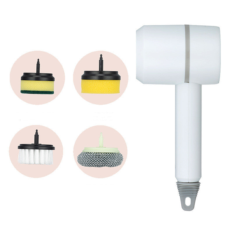 Wireless and USB Rechargeable Electric Cleaning Brush for Dishwashing/Bathtub/Tile Cleaning.