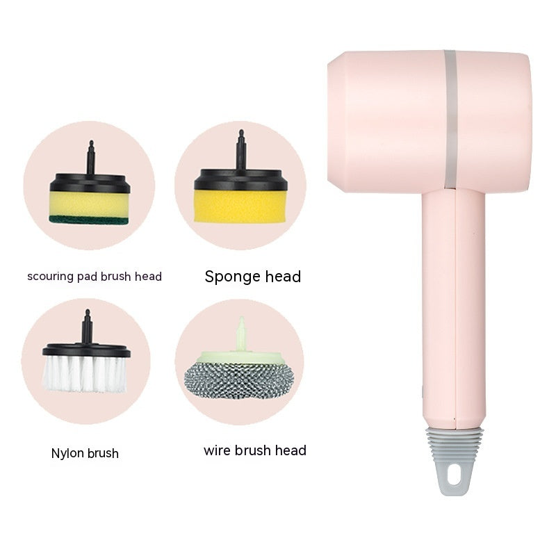 Wireless and USB Rechargeable Electric Cleaning Brush for Dishwashing/Bathtub/Tile Cleaning.