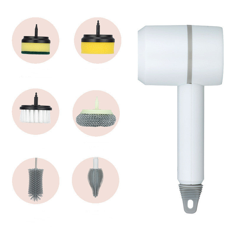 Wireless and USB Rechargeable Electric Cleaning Brush for Dishwashing/Bathtub/Tile Cleaning.