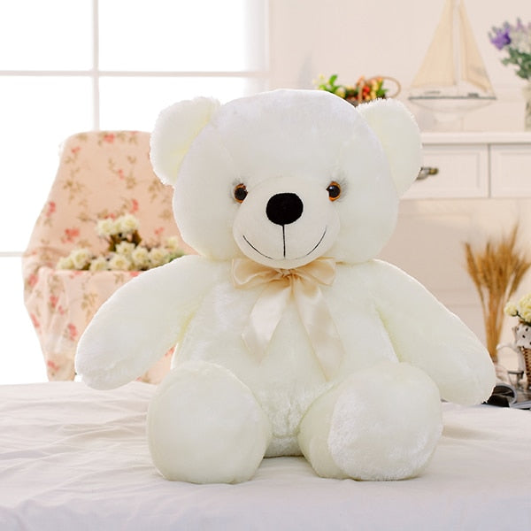 Light Up LED Teddy Bear, Stuffed with Plush, Colorful Glowing Teddy Bear for Kids