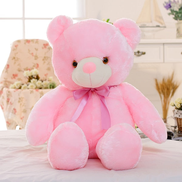 Light Up LED Teddy Bear, Stuffed with Plush, Colorful Glowing Teddy Bear for Kids