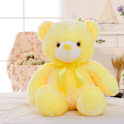 Light Up LED Teddy Bear, Stuffed with Plush, Colorful Glowing Teddy Bear for Kids