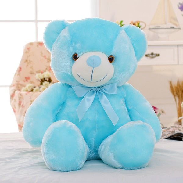 Light Up LED Teddy Bear, Stuffed with Plush, Colorful Glowing Teddy Bear for Kids